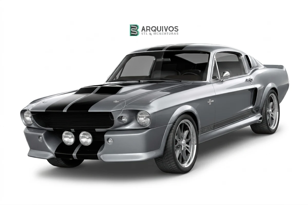 Modelo 3D STL - Ford Shelby GT500 Eleanor 1967 — foto 2